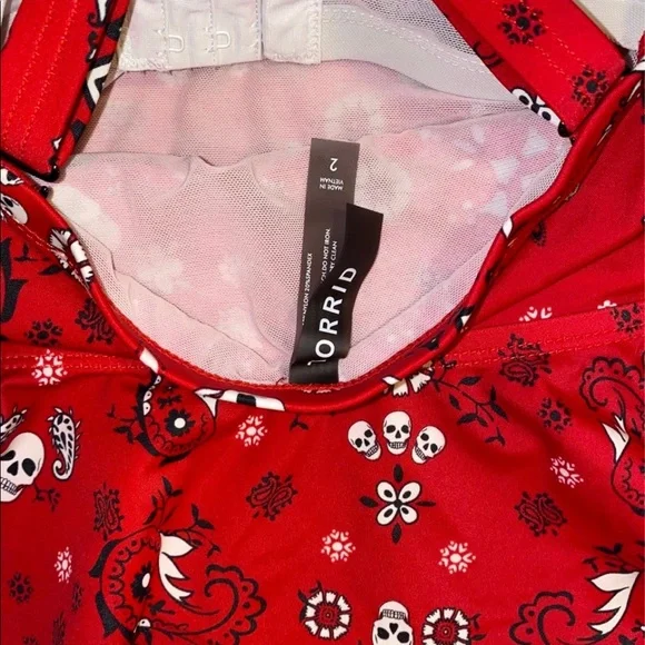 Torrid skull paisley midkini swimsuit - Picture 8 of 13